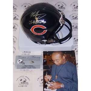 Mike Singletary Signed Chicago Bears Riddell Mini Football Helmet w/SB 