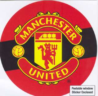 MANCHESTER UNITED FC Crest New Home/Car WINDOW STICKERS  