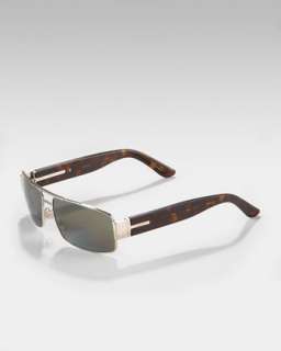 Square Gray Logo Sunglasses  
