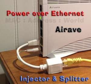   Ethernet Sprint Airave Airvana Injector Splitter PoE Kit 2.5  