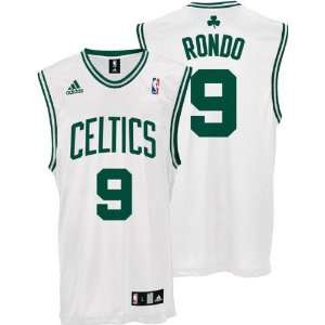 Rajon Rondo Youth Jersey adidas White Replica #9 Boston Celtics 