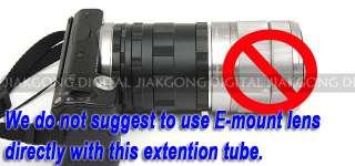 Macro Extension Tube Ring for SONY E mount NEX 5 NEX 3  