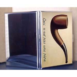 Artist Rene Magritte Fine Art Metal Cigarette Case ID Holder Wallet 