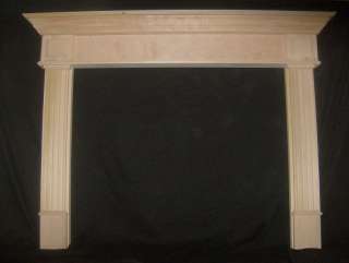 CURVED Wood Fireplace Mantel Mantal Surround Mantle  