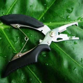 Gear/Tool Stainless Fishing line Plier Scissor tackle hook+Bag  