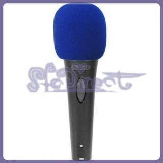 NEW 2PCS Blue Microphone Foam Cover Mic Wind Screen  