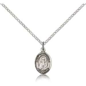  .925 Sterling Silver St. Saint Athanasius Medal Pendant 1 