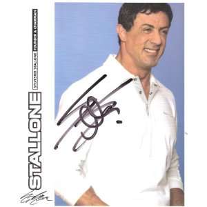 Sylvester Stallone Autograph & Rambo 1985 SOF