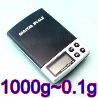 Portable Electronic Digital Balance Weight Scale 1000g 0.1g