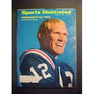 Terry Bradshaw Pittsburgh Steelers Autographed February 9, 1970 Sports 