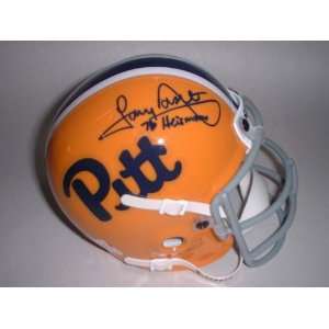 Tony Dorsett Autographed Pittsburgh Panthers Schutt Mini Helmet with 
