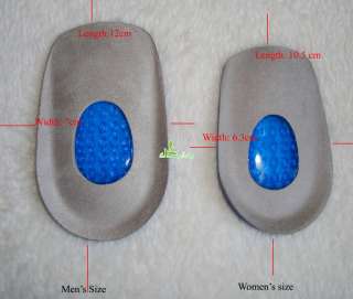 WOMEN heel support pad cup spur gel Orthotics insole  