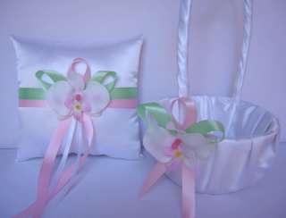 Gerbera Daisy Flower Girl Basket Ring Pillow Your Color  