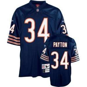 Walter Payton Chicago Bears Navy Reebok Premier Jersey