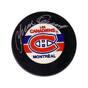 Yvan Cournoyer Autographed Puck