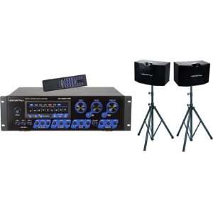  VocoPro KTV 3808 II Digital Mixer/Spkr Package Musical 