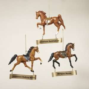   of 12 Show Horse Equestrian Christmas Ornaments 5
