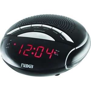  Naxa PLL Digital Alarm Clock with AM/FM Radio and Snooze 