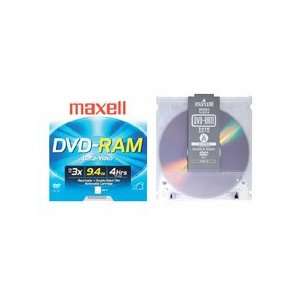  MAX636045 DVD RAM Disk, 3X, 9.4 GB, Double Sided, Branded 