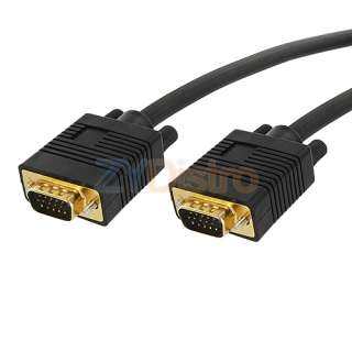   Pin Svga Super Vga Monitor Male To Male Cable Cord For Pc Tv 10 Feet