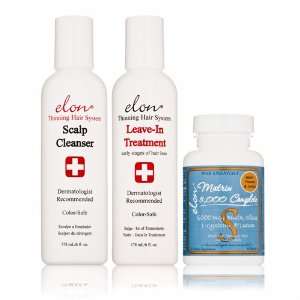 Elon Thinning Hair System for Early Stages with Multi Vitamin 3 piece