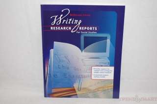 WRITING RESEARCH REPORTS FOR SOCIAL STUDIES ISBN 0 618 03695 4 BOOK 