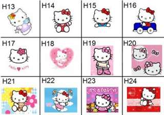 108 HELLO KITTY BIRTHDAY HERSHEY CANDY KISSES LABELS  