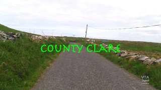   60 minute virtual bike ride begins on a narrow road in County Clare