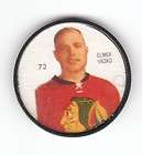 Elmer Vasko 1960 61 Shirriff Hockey Coin # 73 Chicago B