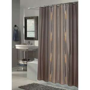   Extra Long Printed Fabric Shower Curtain, 70 Inch by 84 Inch Home
