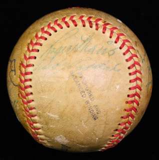 ROGER MARIS SIGNED AUTOGRAPHED 1956 INDIANAPOLIS TEAM BASEBALL PSA/DNA 