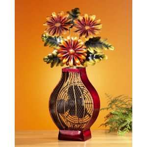  New   24 Exquisite Flower Bouquet in Vase Table Top 
