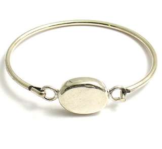 sterling silver Childs Oval Engravable Bracelet A0502  