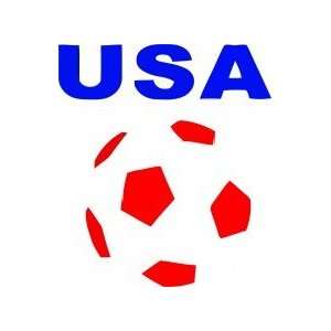  USA soccer   Removeable Wall Decal   selected color Teal 