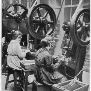 Women Making Table Forks at the Souete Generale De Coutellerie, France 