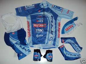 New FUJI Team Cycling Set Jersey Bib Shorts Gloves XXXL  