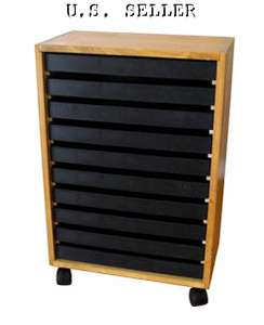 WOODEN STORAGE CABINET FOR 10 STANDARD JEWELER TRAYS  