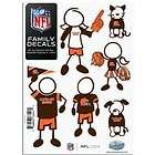 Cleveland Browns 5x7 sheet of small family decals