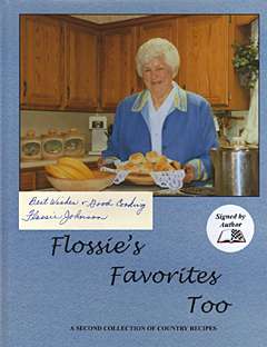 NASCAR Junior Johnson wife Flossie Cookbook  