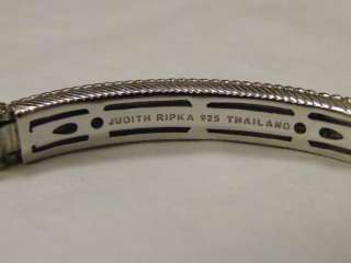 JUDITH RIPKA Sterling 14K Clad Textured Cuff Bracelet  
