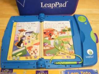 Leap Frog LEAP PAD, w/ Game Books, Cartridges & Travel Case  