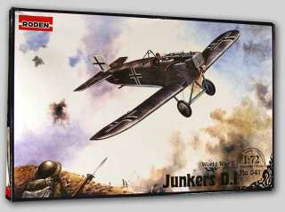 JUNKERS D1 Long WWI German FIGHTER   1/72 Roden #41 NEW  