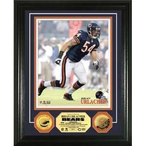  Brian Urlacher 24KT Gold Coin Photo Mint 