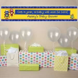    Banner   Robots   Personalized Baby Shower Banner Toys & Games