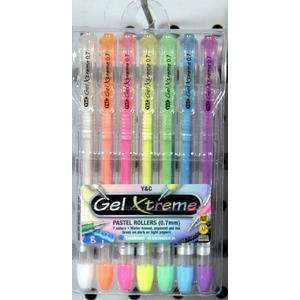  Y&C Gel Xtreme Pen .7mm Set 7Pc Pastel Toys & Games