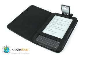 NEW  Kindle Keyboard 3G WiFi   LIGHT LIGHTED Case Cover PU 