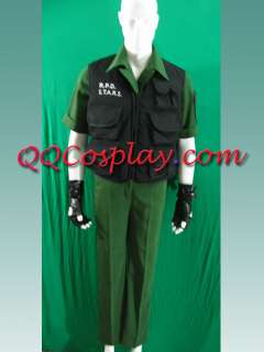 Resident Evil Code Veronica Chris Redfield Cosplay Costume  