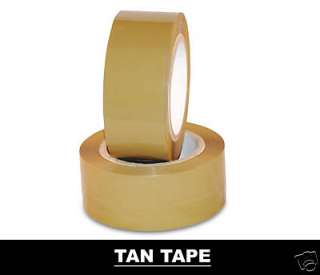 24) Jumbo Rolls 3 Inch Tan Tape 24 Rolls/Cs Tan Color  