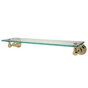   Brass Royale Wall Mounted Glass Shelf from the Royale Collection BA