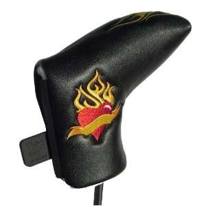  Magnetic Golf club Putter Cover Flaming Heart Sports 